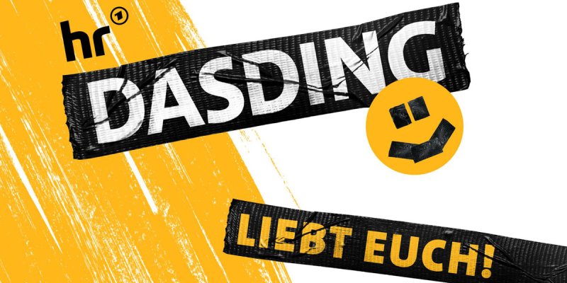 Log neuen jungen Welle DASDING mit Smily und Slogan "Liebt euch!"