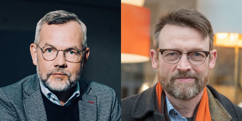 Porträts von Michael Roth und Christoph Peters